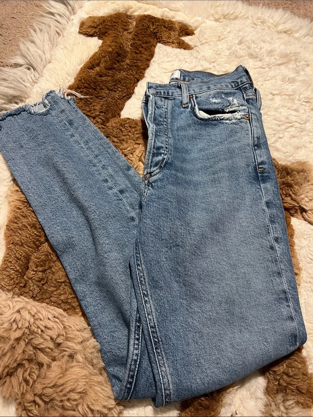 Agolde Nico High Rise Slim Jeans 24